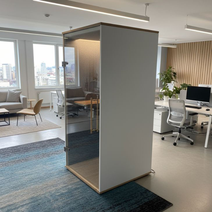Centro One Akustikkabine – kompakte Schallschutzbox für ungestörtes Arbeiten im Büro